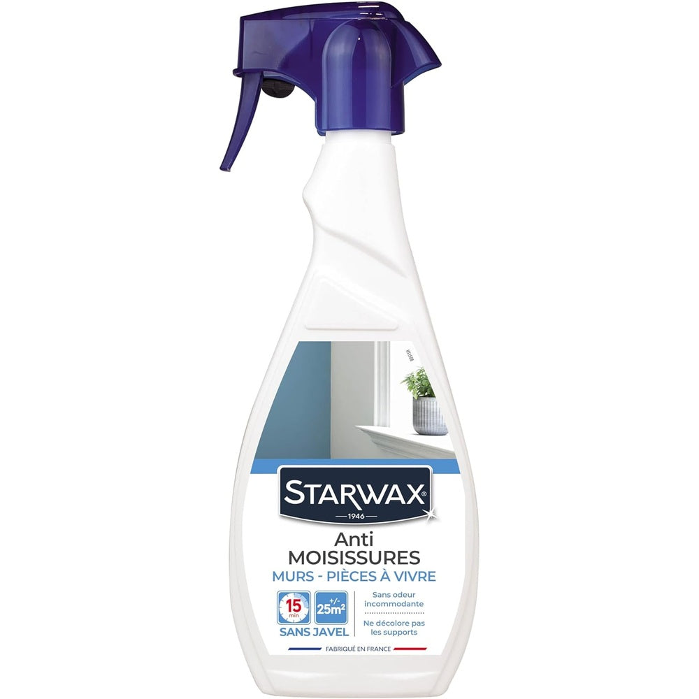 STARWAX Anti-moisissures pour murs et pièces à vivre 500ml Hydrolab France