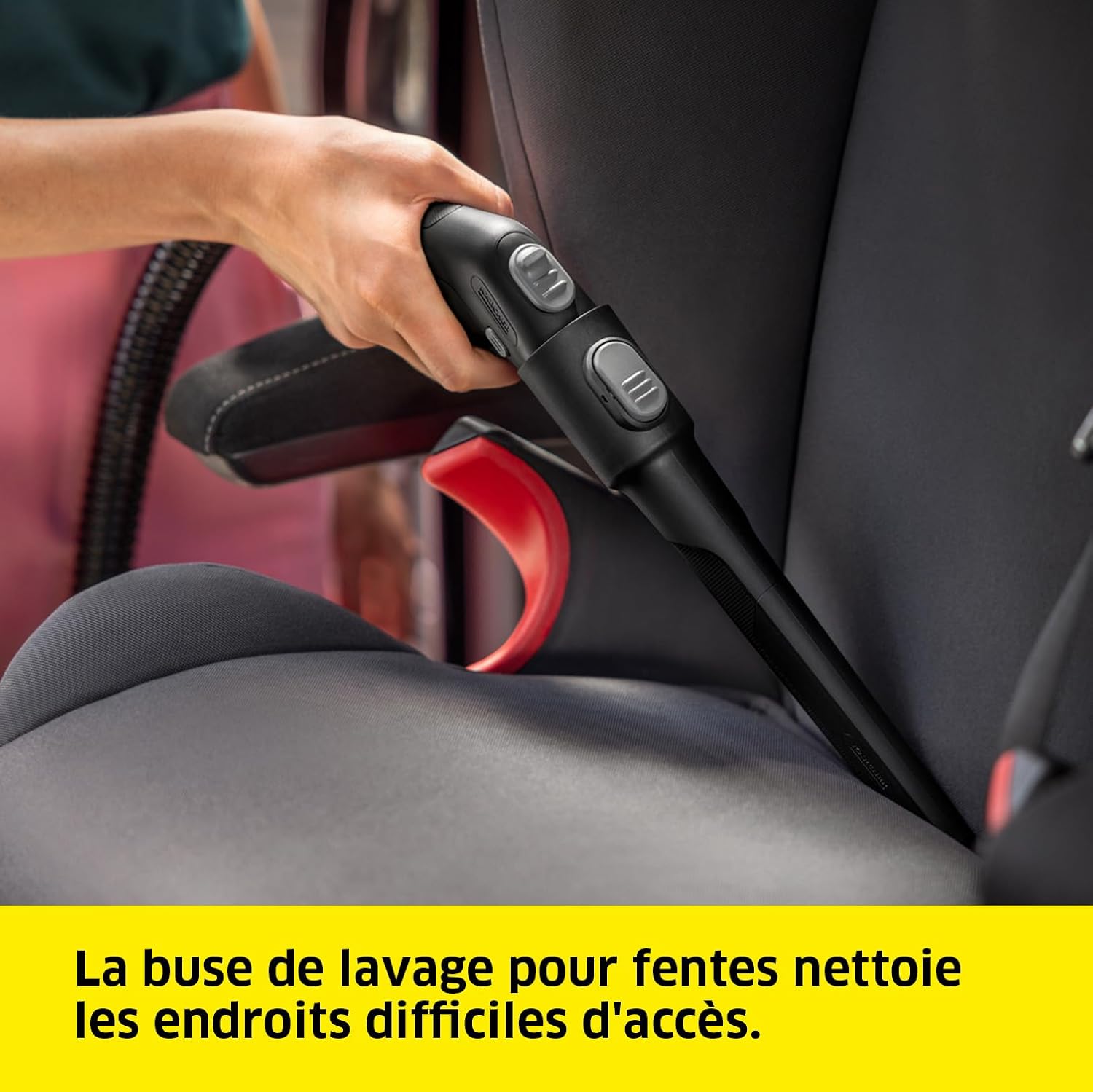 KÄRCHER Shampouineuse SE 3 Compact, Aspiration : 500W, Réservoir Eau : 1,7L, Surface : 2,76m2, Poids : 4,1kg, Flexible d'Aspiration, Buses de Lavage : Tissus et Fentes Hydrolab France