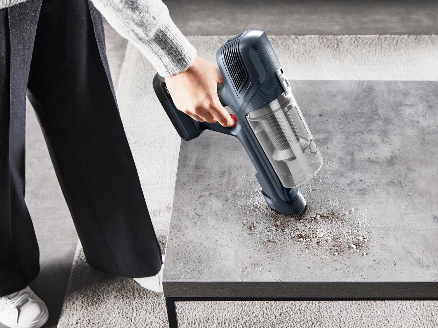 Rowenta X-Pert6.60 Aspirateur balai sans fil multifonction, Puissance de 100W, 45 minutes d'autonomie RH6831EO, Noir Hydrolab France
