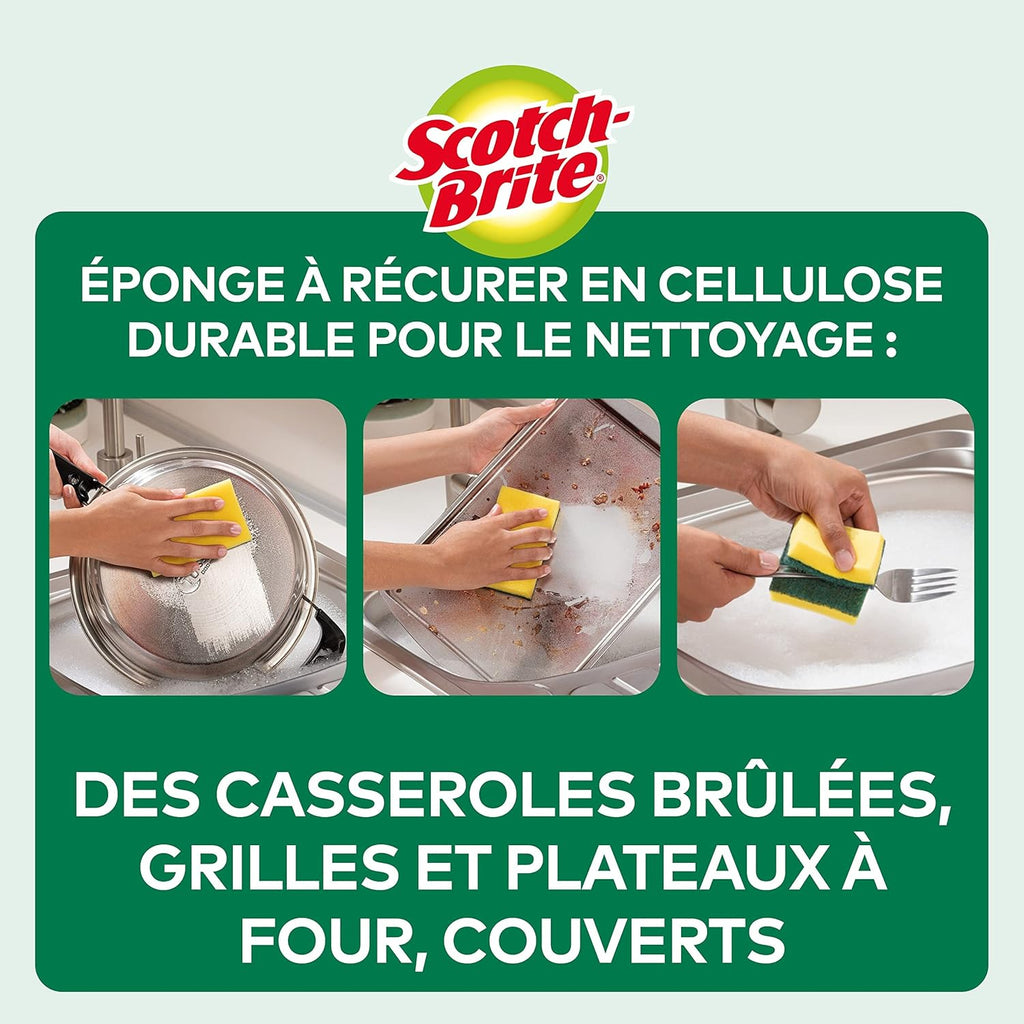 Éponge à récurer Scotch-Brite Classic - 20 pièces Hydrolab France