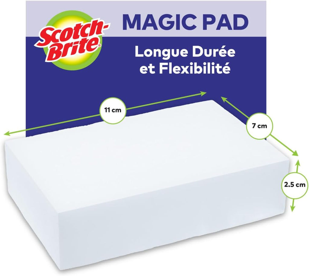 Scotch-Brite Éponge Magique en Melamine de Nettoyage, 12 par lot Hydrolab France