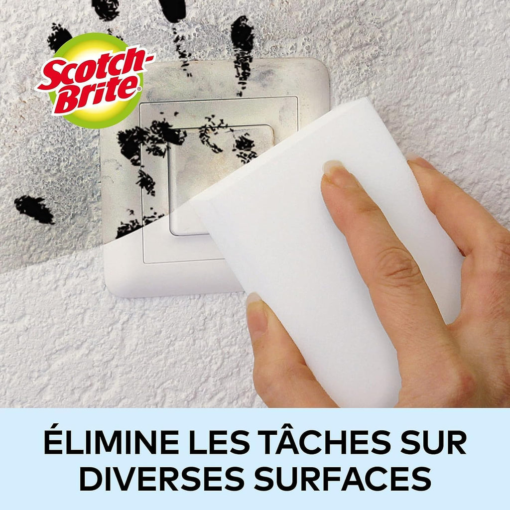Scotch-Brite Éponge Magique en Melamine de Nettoyage, 12 par lot Hydrolab France