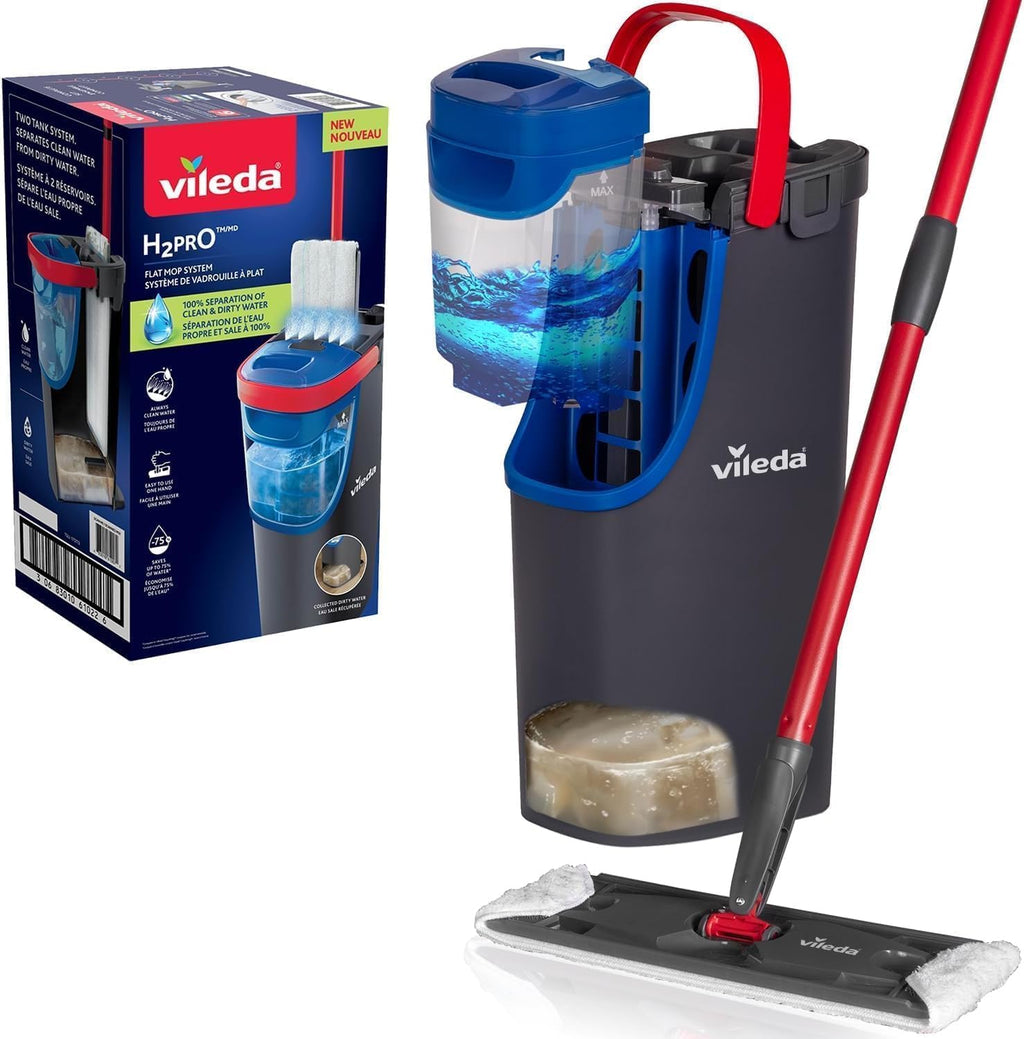 Vileda H2prO Système de Balai Plat Hydrolab France