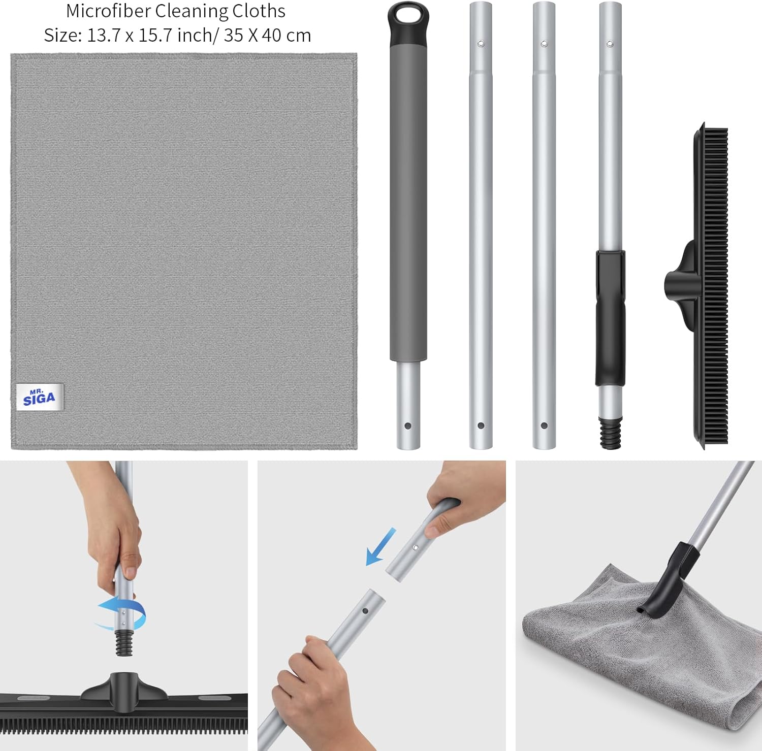 Brosse de Sol 3 en 1 avec raclette intégrée Hydrolab France
