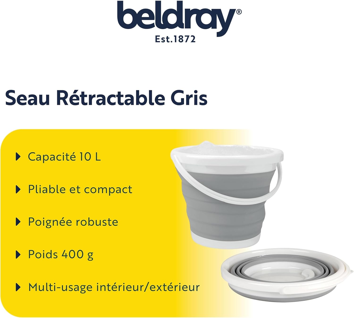 Seau Pliable 10L Hydrolab France