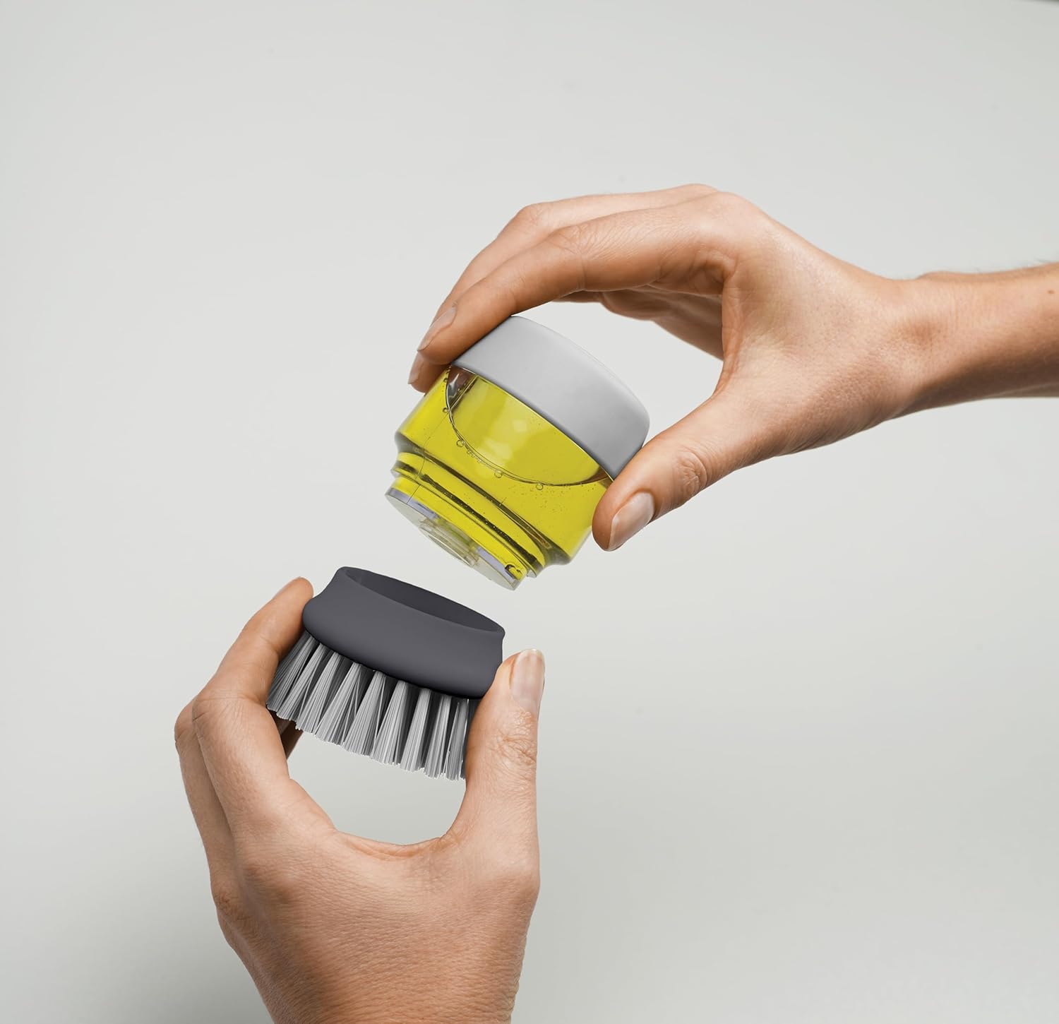 Brosse à Vaisselle avec Distributeur de Liquide Vaisselle Rechargeable et Support de Rangement Hydrolab France